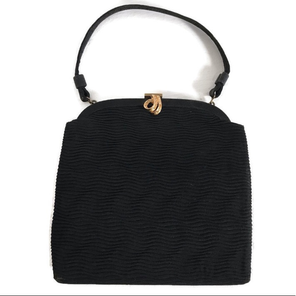 Vintage HL Black Mini Handle Bag